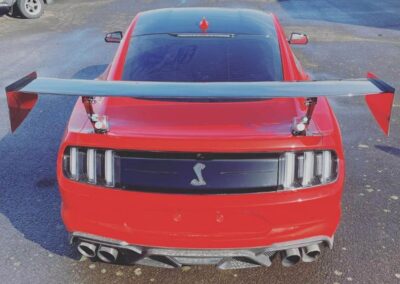 Mackin Street Customs - Custom Modifications - GT500 Victor Racing rear wing upgrade with new deck lid and active GPS rear wing 1