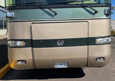 Mackin Street Customs – Minor Collision RV Repair – Monaco Diploma RV – before 1