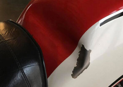 Mackin Street Customs - Minor Collision Repair - Vintage Honda gas tank - before 1