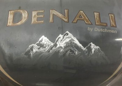 Mackin Street Customs - RV Exteriors - Denali 5th wheel trailer front cap - before